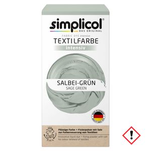 Simplicol Textile Colour Intensive Sage Green Set Farba a fixátor