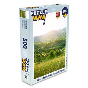 MuchoWow MuchoWow® Puzzle 500 ks Les - Krajina - Slunce - Příroda - Východ slunce