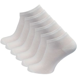 Vincent Creation® Sneaker Socken "Bambus " 6 Paar 39-42 weiß