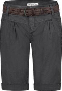 Fresh Made Bermuda Chinoshorts mit geflochtenem Gürtel und Taschen Größe: S