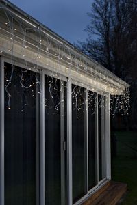 Konstsmide Weihnachtsbeleuchtung  LED Eisregen Lichtervorhang 80 bernsteinfarbene Dioden