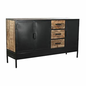 Anrichte DKD Home Decor Braun Schwarz Metall Mango-Holz