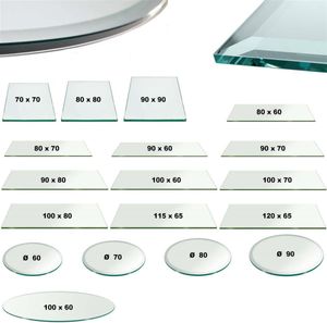 HOOZ HOOZ Glasplatte für Kaminofen und Tischplatte in Ø40cm ESG Sicherheitsglas Klarglas HOOZ HOOZ Glasplatte für Kaminofen und Tischplatte in Ø40cm ESG Sicherheitsglas Klarglas