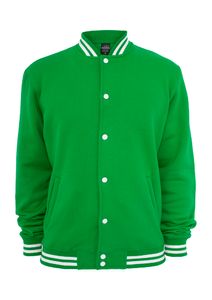Urban Classics College Sweatjacket, Farbe:c.green, Größe:S