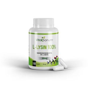 VitaSanum®- L-Lysin 500 mg 100 Kapseln - Apothekenherstellung