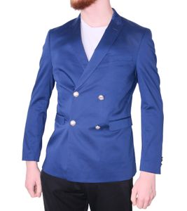 GUIDO MARIA KRETSCHMER Sakko maritim designte Herren Anzug-Jacke in 2-Knopf-Form Blau, Größe:52