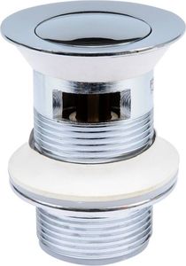 Automatická zátka, vyskakovací odpad chróm 1 1/4" s prepadom, mosadz