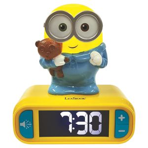 Lexibook Budzik z nocnym podświetleniem 3D Minionki