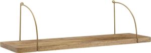 Manahee Design | Półka ścienna 80x25x22 cm z litego drewna mango / metalowa półka wisząca industrialna, mała półka pływająca, półka wisząca do salonu, półka ścienna na książki Manahee Design | Półka ścienna 80x25x22 cm z litego drewna mango / metalowa półka wisząca industrialna, mała półka pływająca, półka wisząca do salonu, półka ścienna na książki