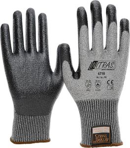 Nitras® Schnittschutzhandschuh Taeki5 Nitril-besch.Gr10 (10 Paar)