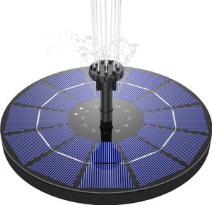 Gartenbrunnen Solar Springbrunnen, 3.5W Gartenbrunnen mit 6 Fontänenstile, 18*18cm Gartenbrunnen Solar Springbrunnen, 3.5W Gartenbrunnen mit 6 Fontänenstile, 18*18cm