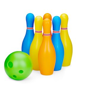 Eddy Toys Bowlingset Spielzeug - Spielset - Kegelspiel - 8 Stücke