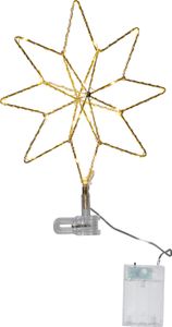 Star Trading LED-Baumspitze "Topsy", Sternform, gold, outdoor