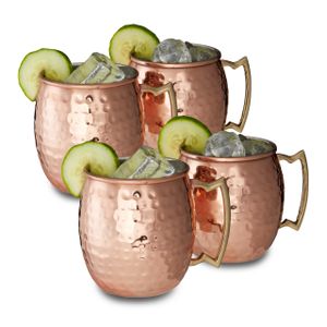 relaxdays 4 x Moscow Mule Becher