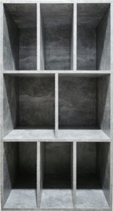 LP-Schallplattenschrank - Plattenschrank - Aufbewahrung von LP-Schallplatten - Bücherregal - 8 Fäche