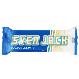 Sven Jack Haferflockenriegel Cookies Cream mit Keksstücken 65g