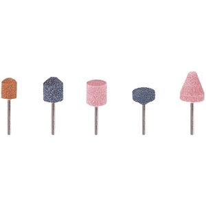 Wolfcraft Schleifkörper-Set Schaft Ø 3 mm 5 Stück für Keramik