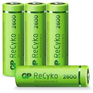 4 akumulatory GP ReCyko+ Mignon AA 2,600 mAh
