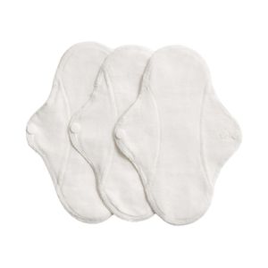 ImseVimse Cloth Pads Active waschbare Stoffbinden 3er-Set Panty Liners Slipeinlagen Natural Ecru