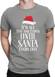Santa Claus - Weihnachten Nikolaus Weihnachtsgeschenk Herren T-Shirt, Heather Grau, S