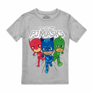 PJ Masks - "Heroes Trio" T-Shirt für Jungen TV2607 (128) (Grau)