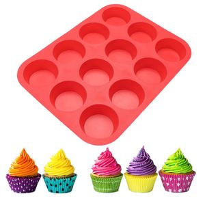Silikon Muffin Backform, 12 Mulden