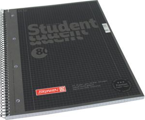 BRUNNEN Collegeblock 1067928190 DIN A4 80Bl. kariert onyx
