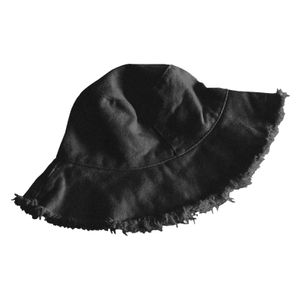 Sonnenhut für Kinder im Retro-Stil, UV-Schutz, atmungsaktives Polyester, vielseitiger Stoffrand, breite Krempe, Beckenhut, Einheitsgröße, Schwarz