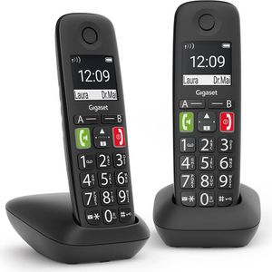 E290A Duo schwarz Schnurloses Telefon