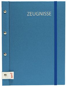 ROTH Zeugnismappe Metallium mit Buchschrauben blau