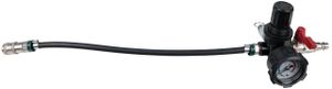 KS TOOLS Adaptér pro přívod vzduchu do systému plnicího vzduchu turbodmychadla s hadicí a manometrem 450 mm - 460.2481
