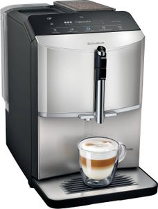 Siemens TF303E07 Plně automatický kávovar 1300 W, automatický systém čištění, stříbrná metalíza Inox