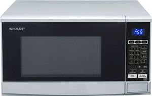 Sharp Mikrowelle mit Grill | 20 Liter Garraum | 800 W | 1000 W Grill | 10 Leistungsstufen | 13 Autoprogramme | Timer