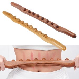 2 stk Hölzernes Gua Sha Scraping Massage Tool Anti-Cellulite-Massagegerät
