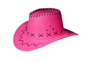 Cowboy Hut Westernhut Pink fuer Kinder