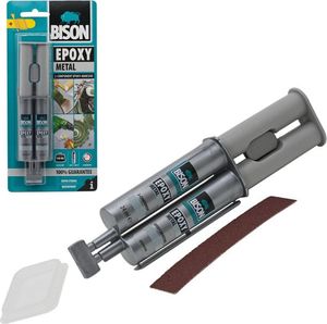 Bison - Epoxidkleber für Metall, Stein, Beton - Flüssiger Stahl - 2 Komponenten - Superstark