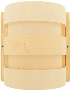 Hofmeister® Sauna Lampenschirm aus Sperrholz, 20 cm, 100%  Germany, Naturprodukt, Licht für Sauna & Infrarotkabine, bei indirektem Licht entspannen
