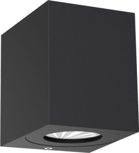 Canto Kubi Wandleuchte Eckig Outdoor Schwarz