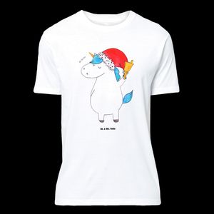 Mr. & Mrs. Panda Größe XXL T-Shirt Einhorn Weihnachtsmann - Weiß - Geschenk, Einhörner, Frauen, Unicorn, Gin, Jubiläum, Einhorn Deko, Pegasus, Junggesellenabschied