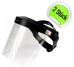 2 Stück Gesichtsschutz-Schirm Gesichtsabdeckung Schutzschild Schutzmaske Visier Anti-Tropfen-Staubschutz