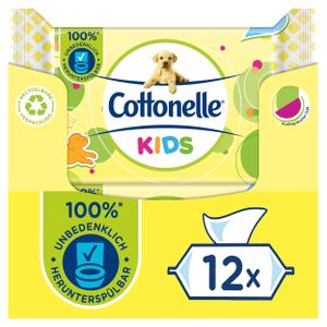 Cottonelle Feuchtes Toilettenpapier Kids Toilettentücher für Kinder 12 x 42 Stk.