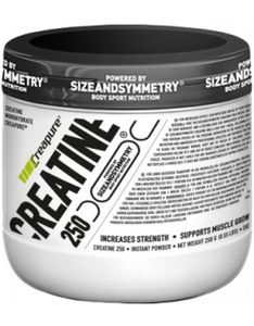 Sizeandsymmetry Creatine (Creapure®) 250 g / Creatin Monohydrat / Patentiertes 100% reines Kreatin-Monohydrat Creapure®