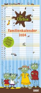 Die Olchis Familienkalender 2024 - Von Erhard Dietl - Familienplaner mit 5 Spalten - Format 22 x 49,5 cm