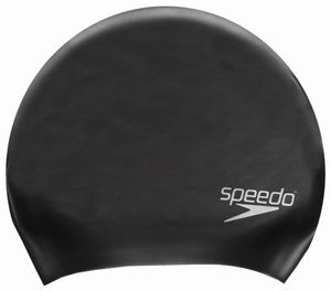 Speedo Long Hair Cap - Schwimmkappe für lange Haare, Farbe:schwarz