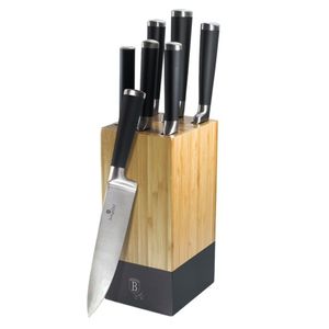 Berlingerhaus Messer in Stand 7 PCs Royal Black Collection BH-2424