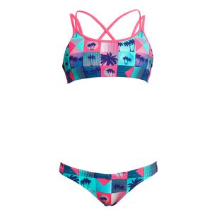 Funkita Bikini Mädchen Tropicana chlorbeständig, Kinder Größen:152