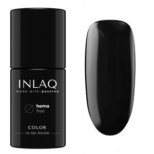 INLAQ Lakier Hybrydowy Black Dress 6ml HEMA Free Czarny Lakier