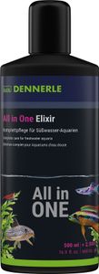 Dennerle All in One Elixir, 500 ml - Die Aquarium Einfach-Pflege für Fische, Garnelen, Pflanze, Filter und Wasser