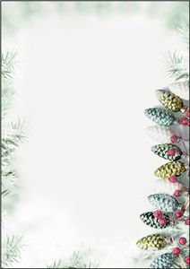 SIGEL DP177 Briefpapier Weihnachten A4 mit moderner Weihnachtsgirlande, 90g, 100 Blatt SIGEL DP177 Briefpapier Weihnachten A4 mit moderner Weihnachtsgirlande, 90g, 100 Blatt
