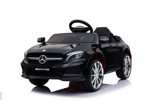 Mercedes-Benz Amg Gla45 Kinderauto 12V 2x35W  Kinderfahrzeug Kinder Elektroauto Mp3, Farbe:Schwarz
